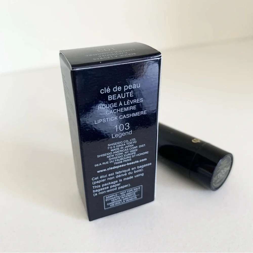 Cle de peau cashmere lipstick in red legend rouge a levres